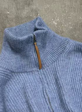 LIFEGOESON 25AW Half-zip mock neck sweater 半拉链高领毛衣