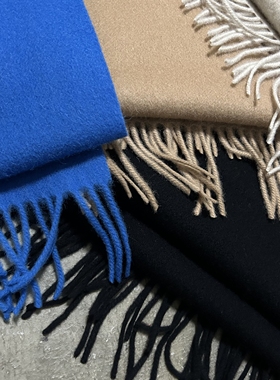 LIFEGOESON Family Members Wool Scarf 百搭基础流苏羊毛围巾