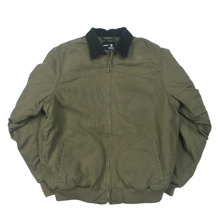 美式复古做旧水洗帆布夹克