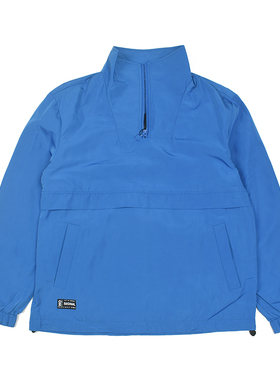 户外半拉链 街头运动休闲立领风衣 日常蓝色宽松套头长袖衫潮3659