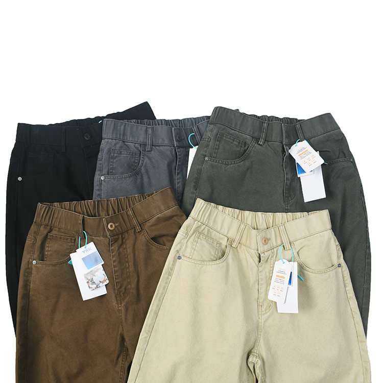 日式复做旧水洗休闲裤