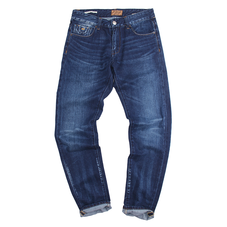 日系休閑 磨白貓須水洗深藍牛仔褲 彈力修身男式牛仔男長褲在類目 男裝, 牛仔褲中 - 來自Buy2taobao.com提供專業的淘寶代購服務