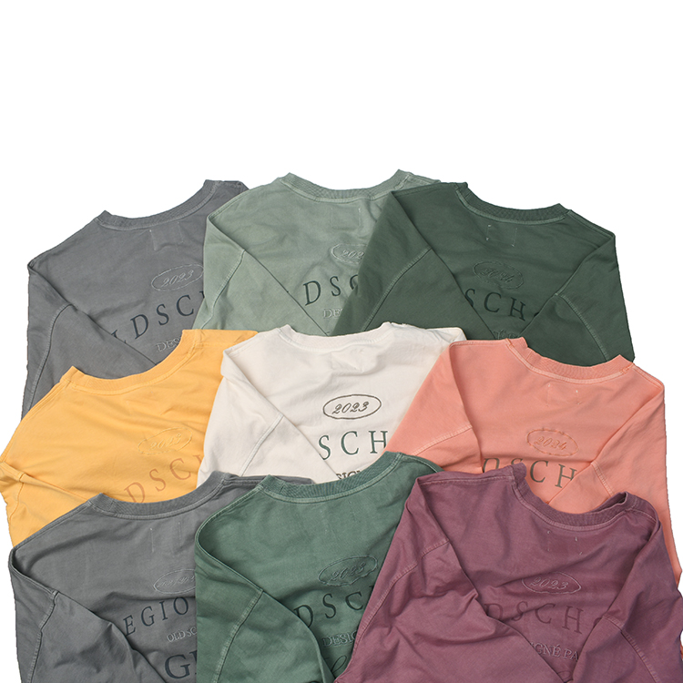 疵出不腿 Old school美式复古做旧水洗印花T恤 休闲宽松廓版T9011