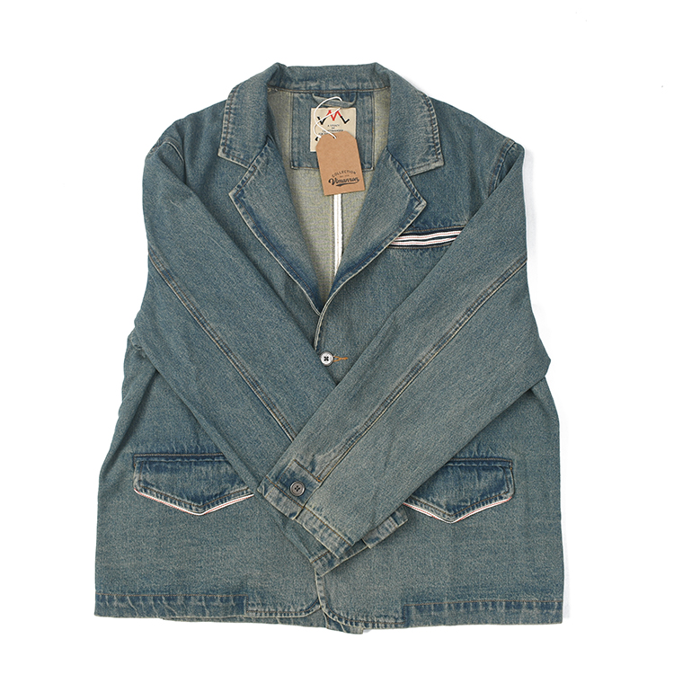 美式复古做旧水洗西服