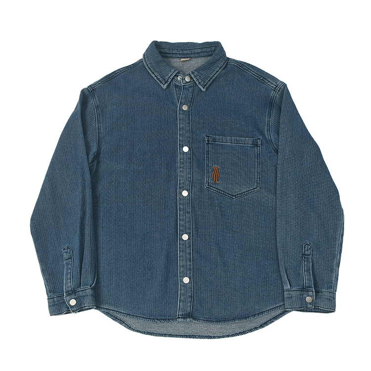 日式复古做旧水洗工装衬衫