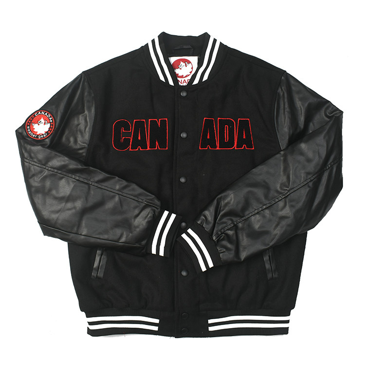 美式复古字母棒球领夹克