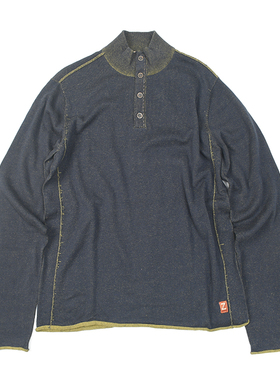 孤杂随机发东南亚风复古做旧水洗针织毛衣咔叽休闲古着套头衫1169