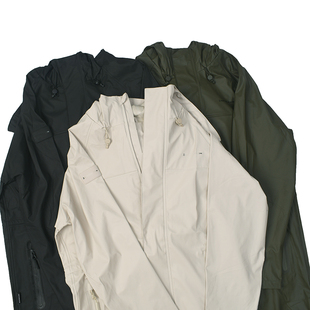 秋冬休闲宽松长袖 风衣 叠穿外套9225 小众复古防泼水连帽开衫 长款