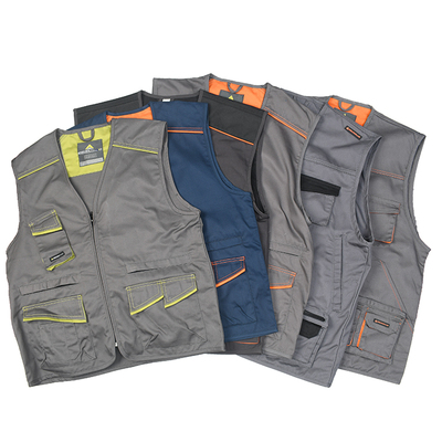 美式复古做旧多袋工装马甲