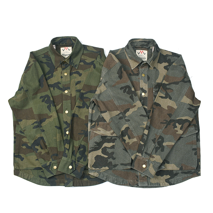 日式复古做旧水洗工装夹克