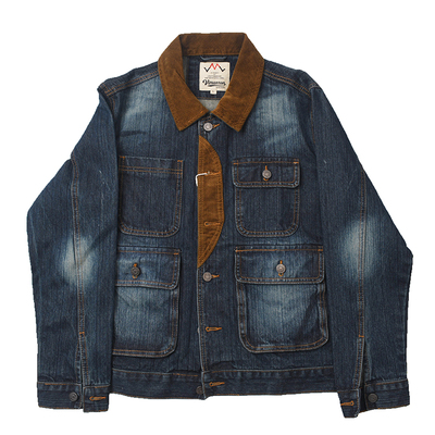 小众复古做旧水洗工装牛仔夹克