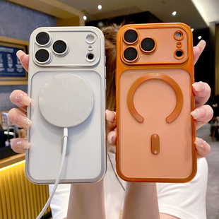 宁宁 高级感超薄磨砂电镀透明带镜头膜软女iPhone17ProMobileCase