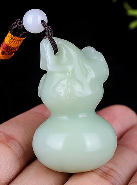 和田玉葫芦把玩件挂件