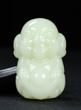 和田玉新疆玉白玉生肖猪