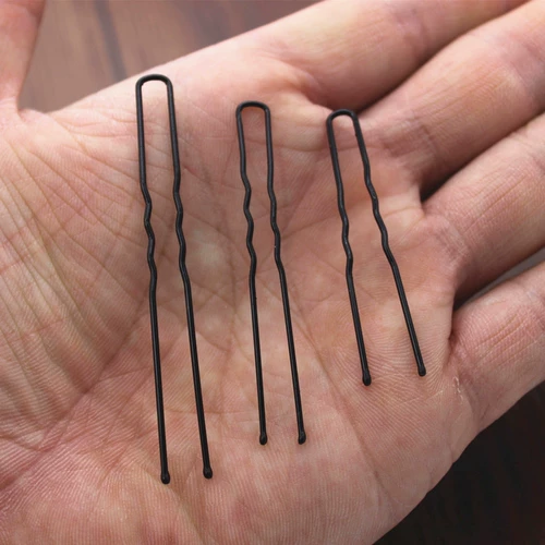 Черная заколка для волос, аксессуар для волос, шпильки для волос