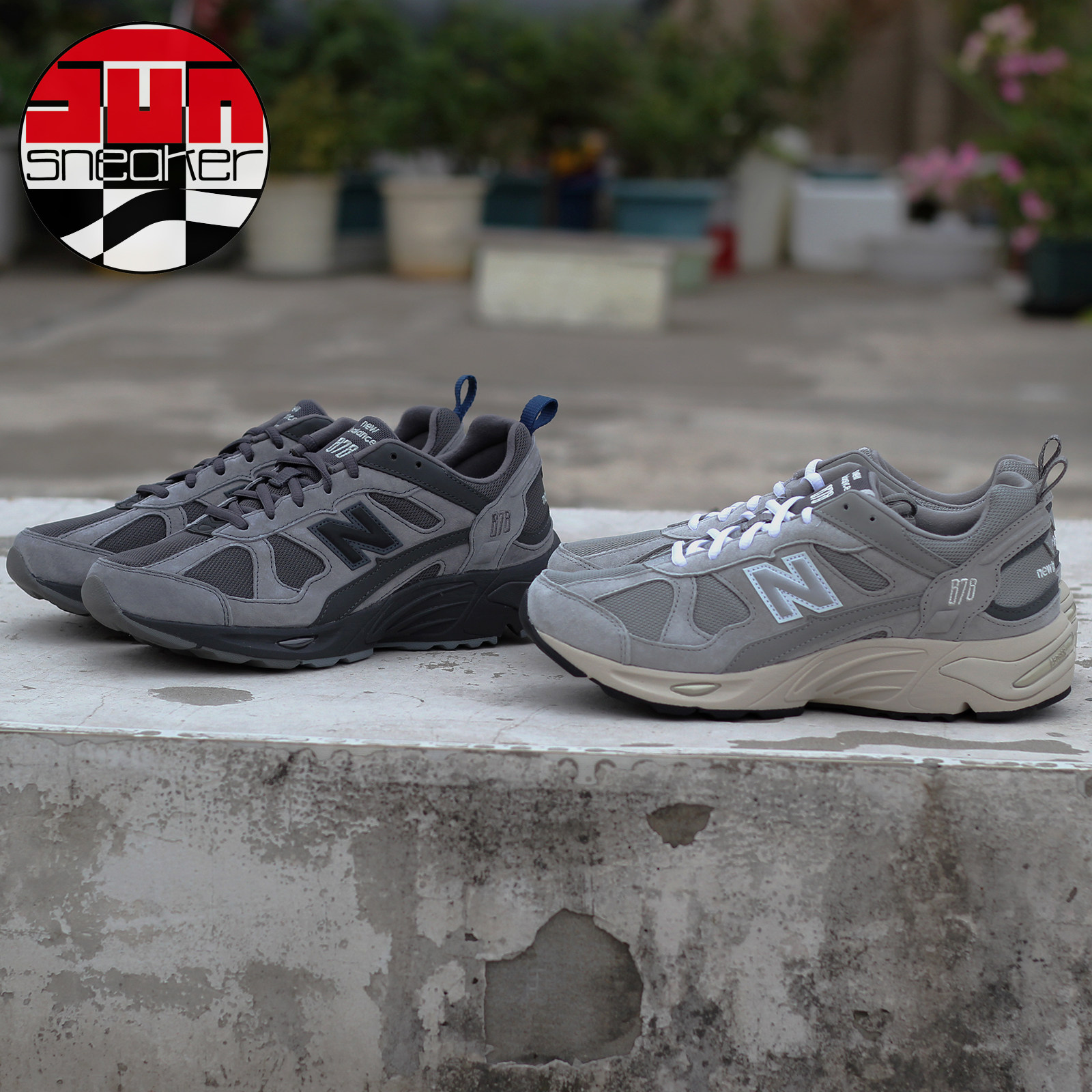 NewBalance灰色老爹鞋复古跑鞋