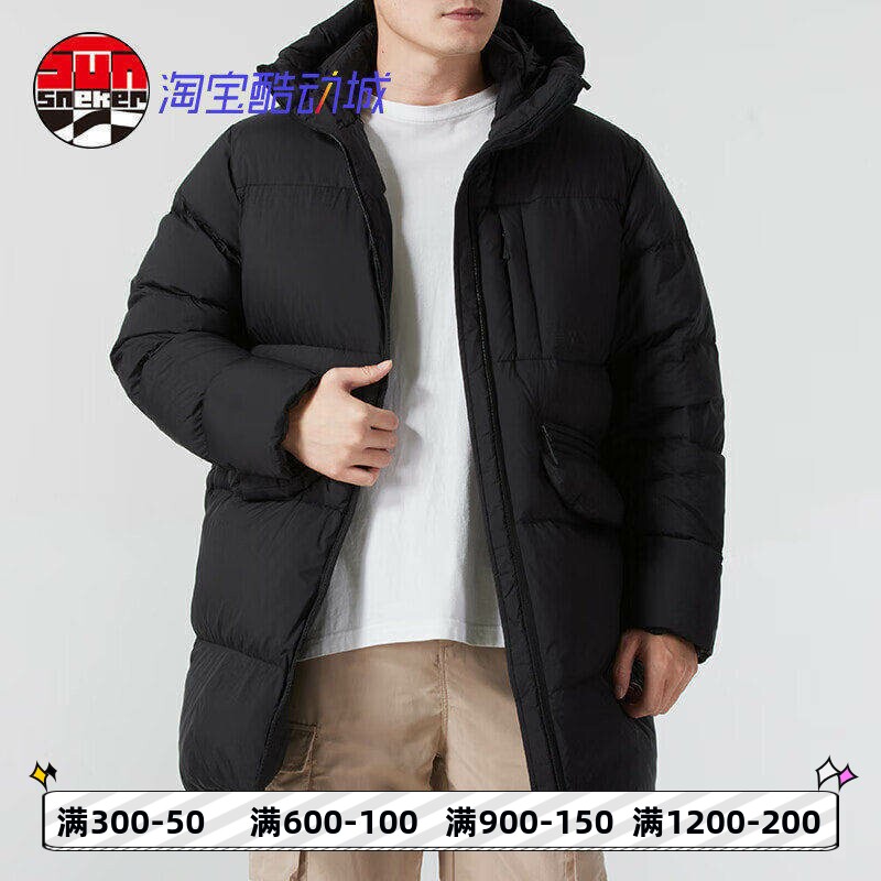 NewBalance鹅绒服中长款黑色