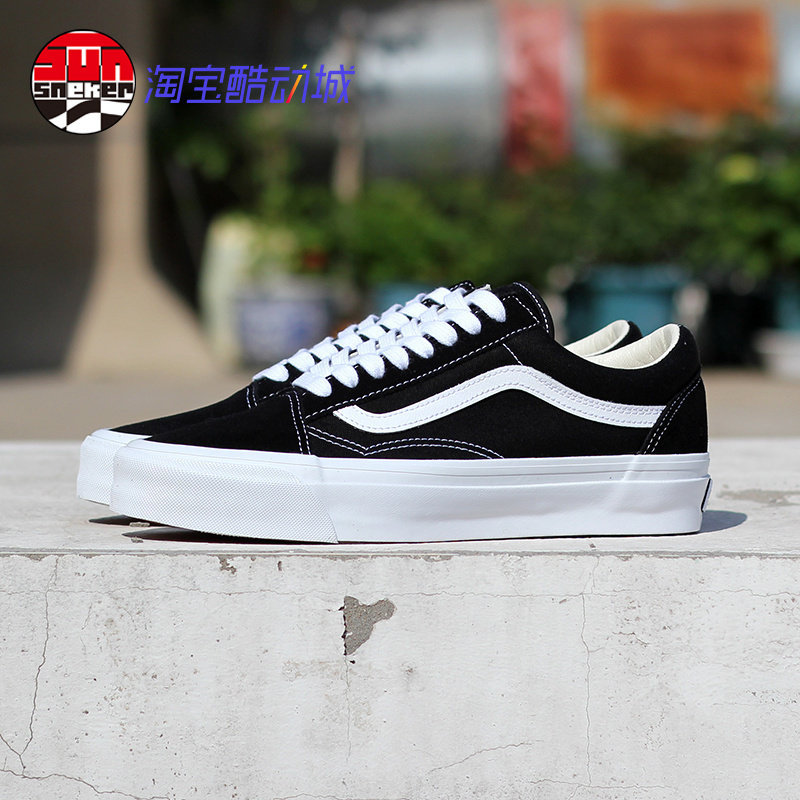 Vans范斯Premium Old Skool 36黑白经典 低帮男鞋板鞋VN000CQDBA2