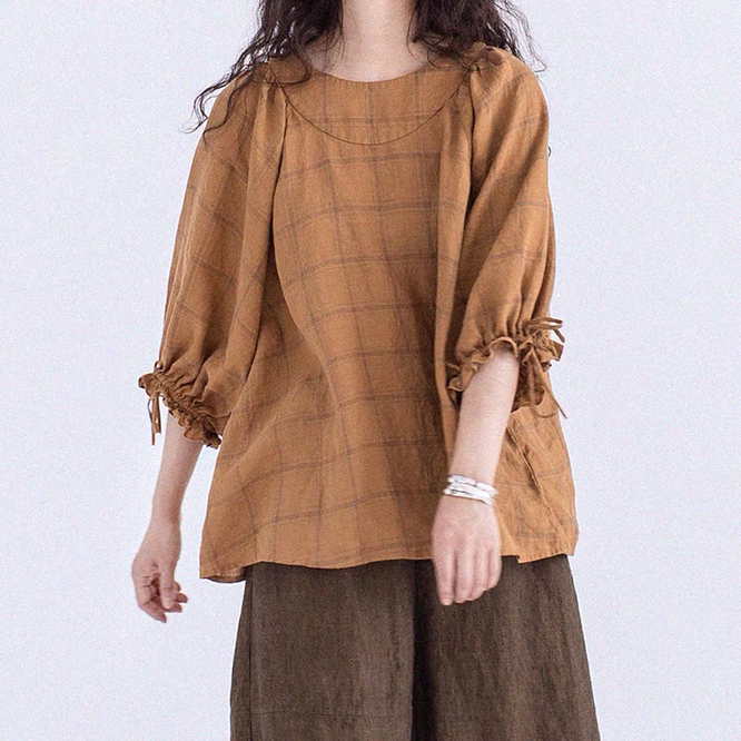 1181新款圆领套头上装衬衣中袖罩衫打版裁剪牛皮纸服装裁纸样