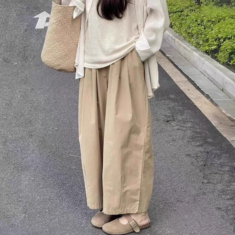 视频914超大亚麻萝卜女士超宽松气球裤纸样 服装裁剪图纸1:1纸样