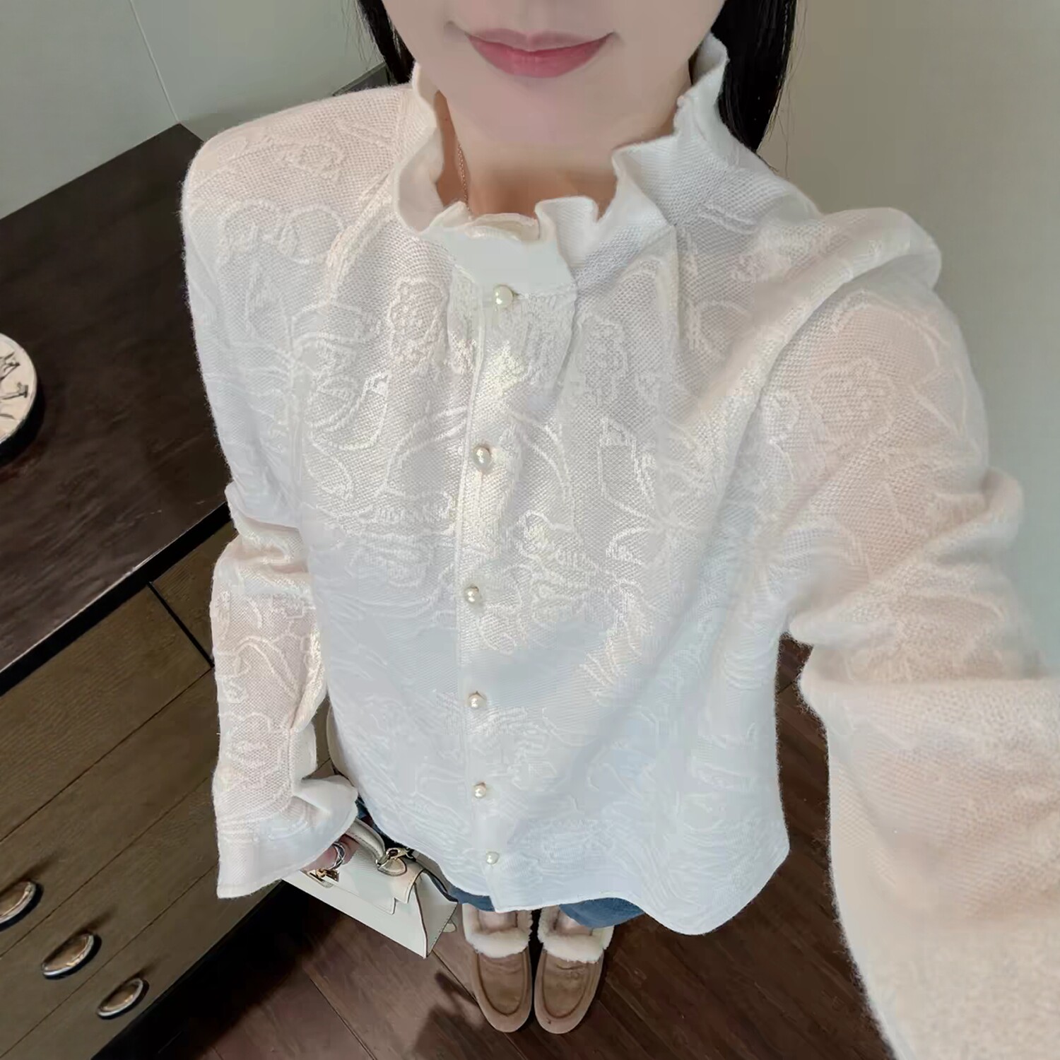 视频364春秋长袖小立领衬衫女休闲制服衬衣秋立体裁剪衣服图纸样