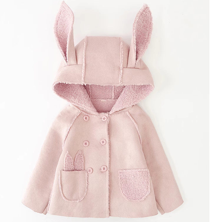 161新款羊羔毛儿女童装带帽外套服装制版1：1图纸裁剪纸样亲子装