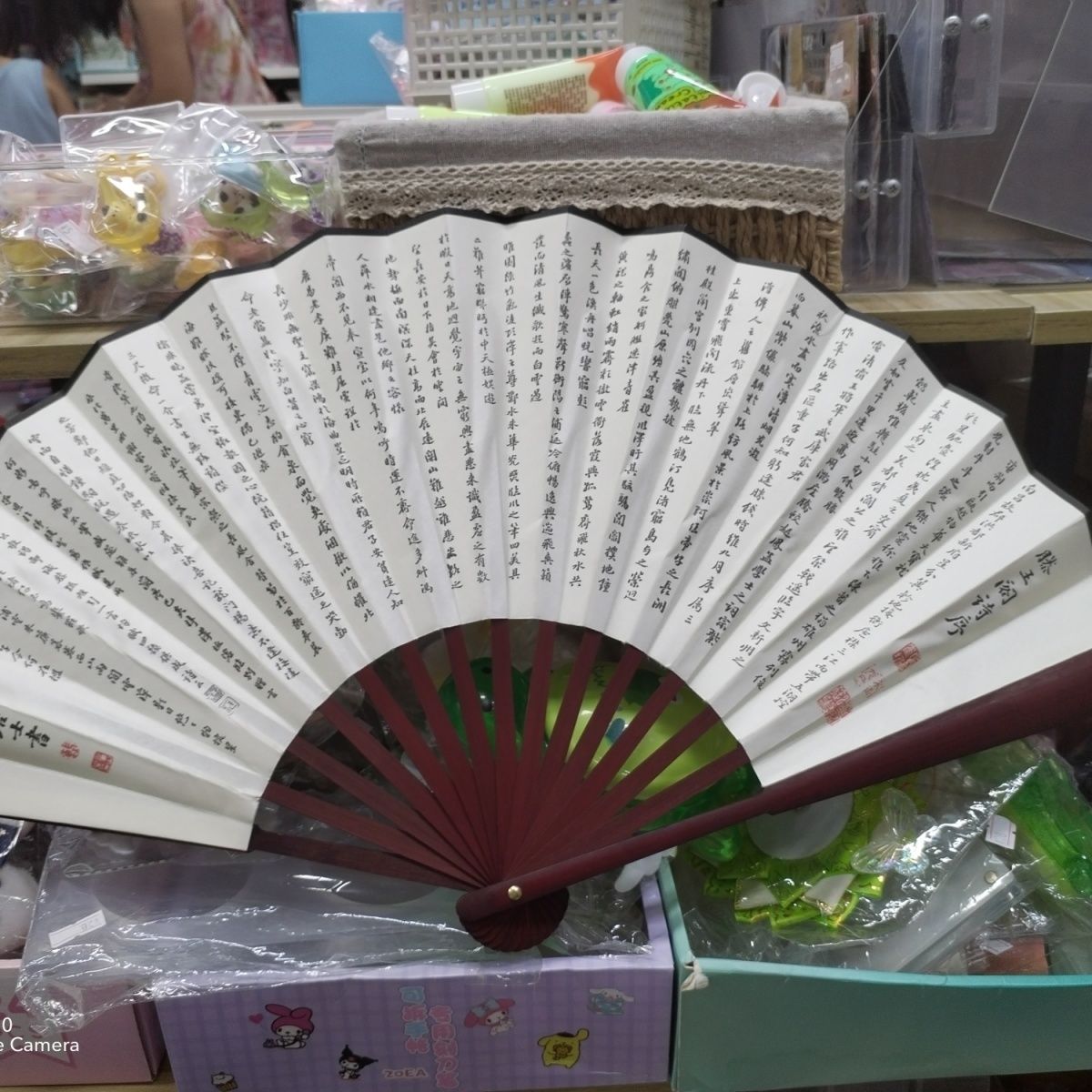 南昌滕王阁序扇子夏天凉快耐用折扇随身携带中国风折叠扇学生奖品