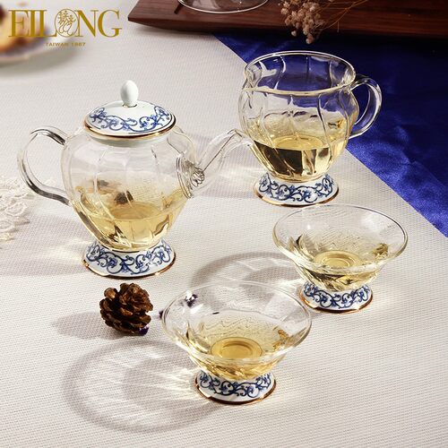 青瓷耐热玻璃套装花茶家用英式