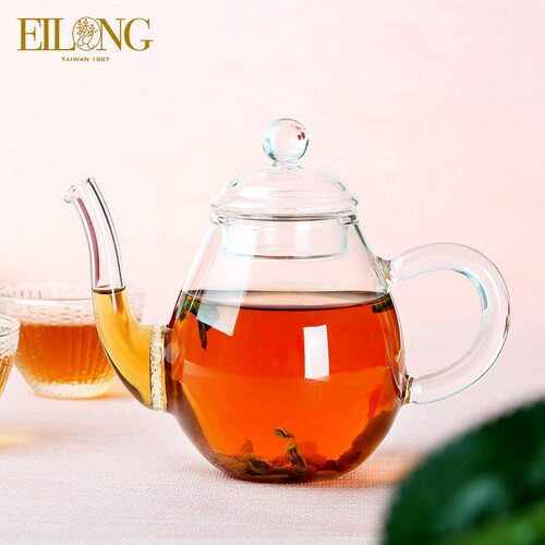 宜龙耐高温玻璃圆珠美人肩茶壶