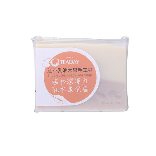 台湾宜龙eilong红茶乳油木果手工皂精油冷制皂保湿延缓肌肤老化