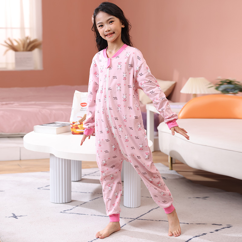 儿童家居服连体衣男女童分腿睡袋