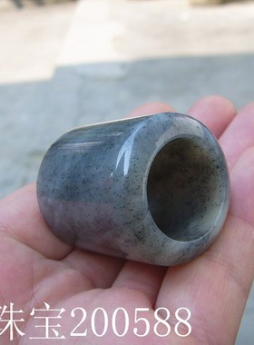 青花玉扳指把玩配饰万超珠宝