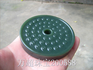 和田玉青玉谷纹玉璧把玩件挂件玉佩玉饰双面雕刻 万超珠宝200588