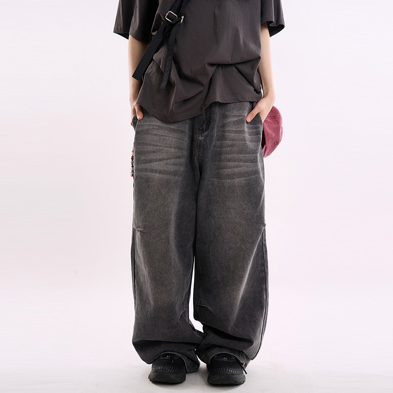 韩代Raucohouse Airborne parachute baggy denim pants 牛仔裤