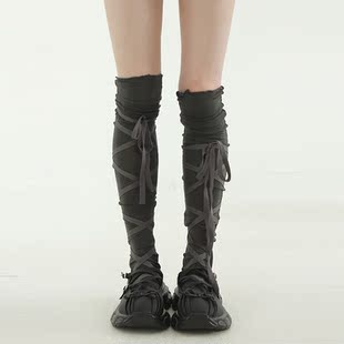 国内现货 张元英同款 strap knee socks 复古少女绑带中筒袜芭蕾