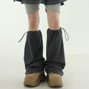 boot cut leg 国内现货24 设计师款 string warmer 抽绳腿套 golgi