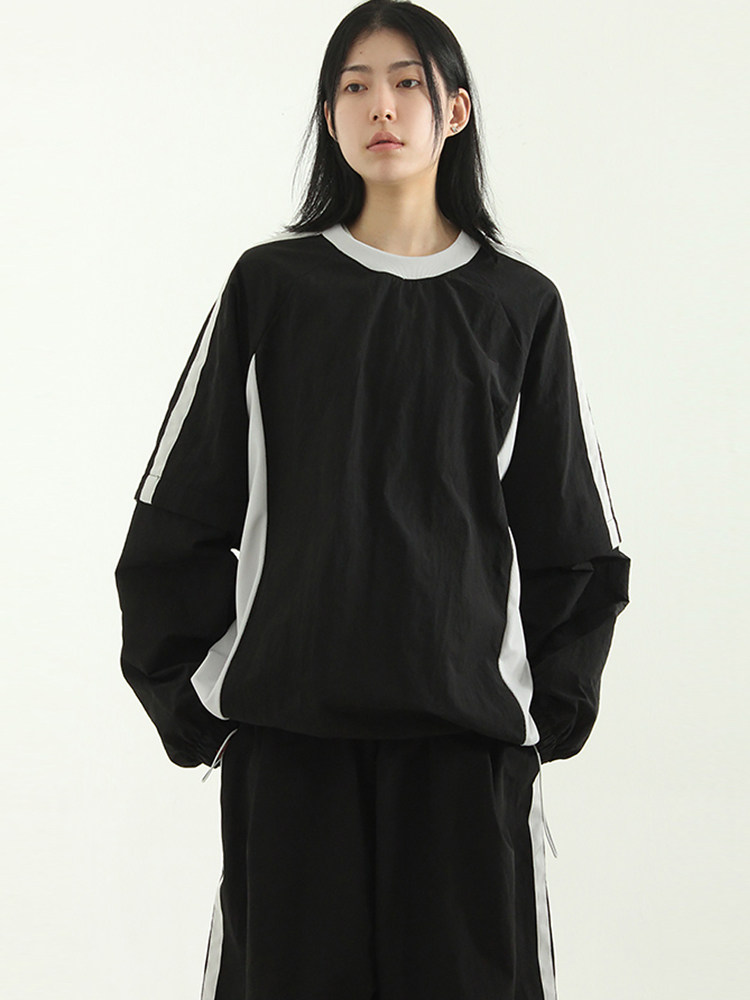 韩国代购23A/W paper 2way track mtm (unisex) 袖子可拆拼接卫衣