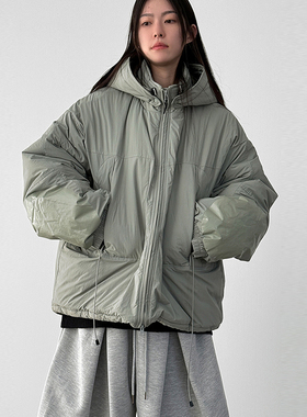 韩代25F/W oversize 2way hood padding jumper (unisex)棉服外套