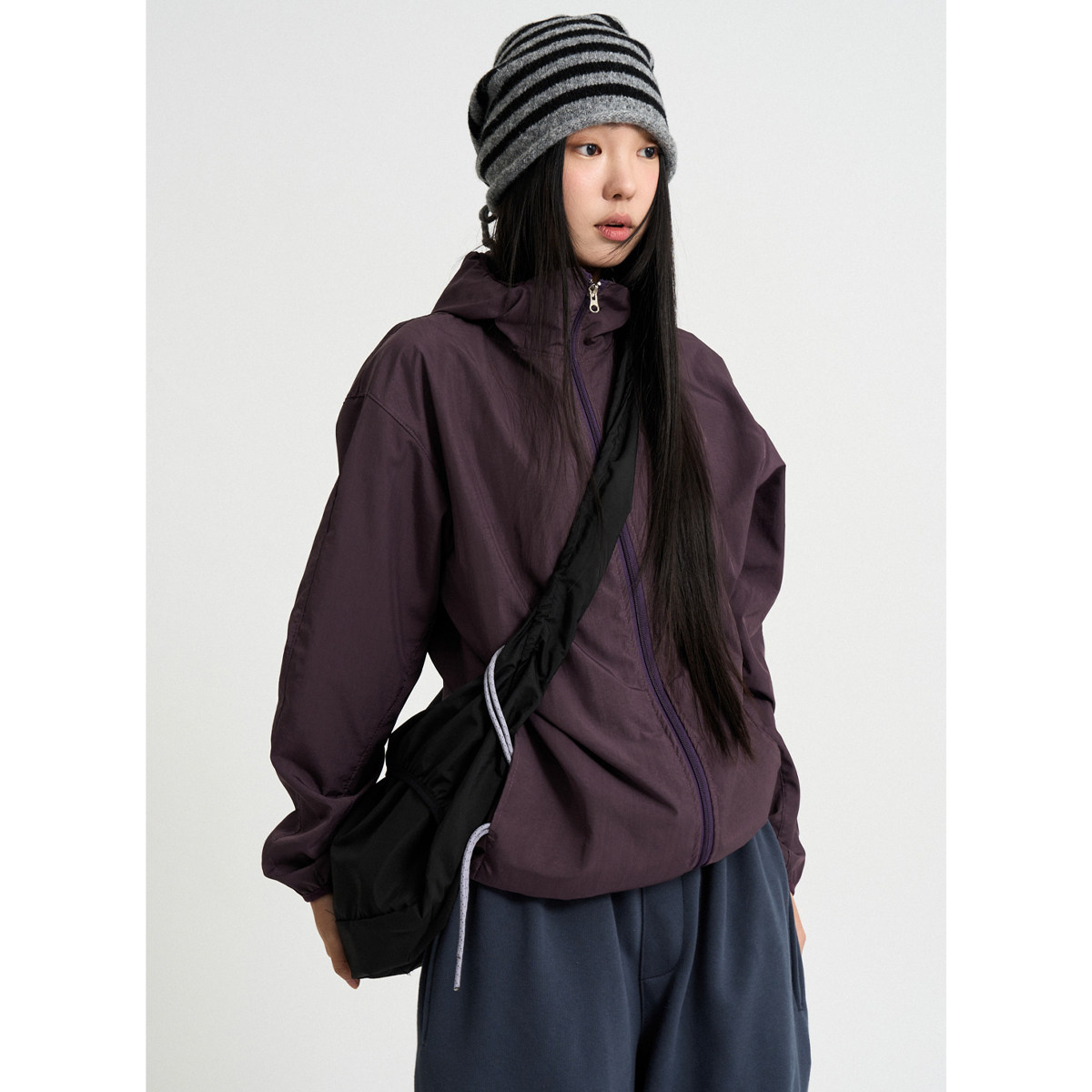 韩代Raucohouse Gony Lightweight Windbreaker 连帽夹克外套百搭