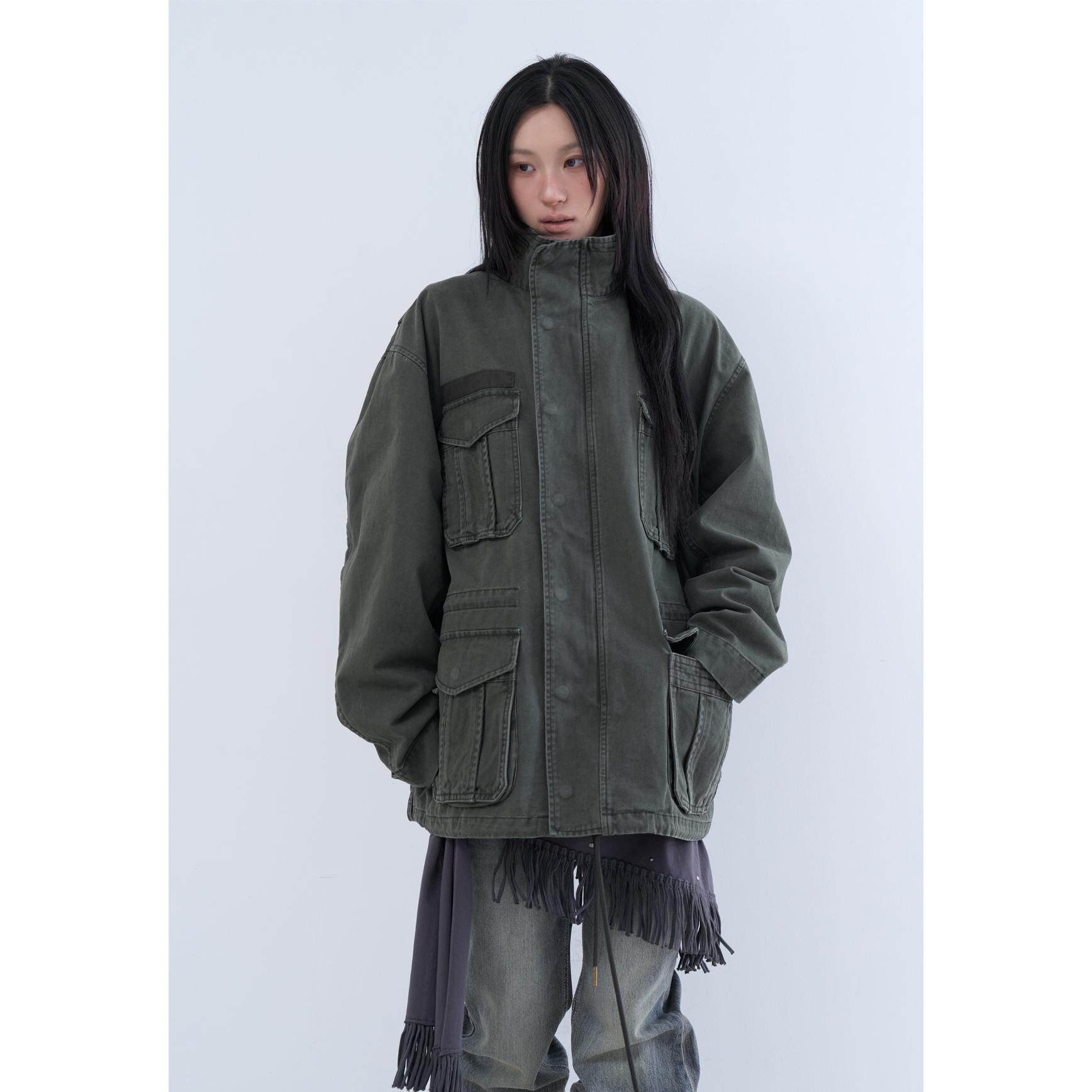 lowear韩代口袋工装夹克外套