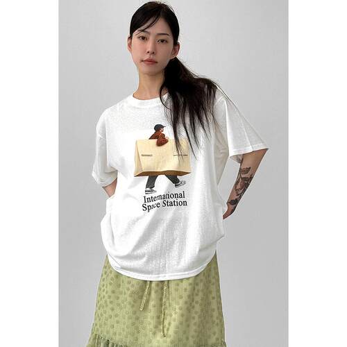 Localmansion韩代印花短袖T恤