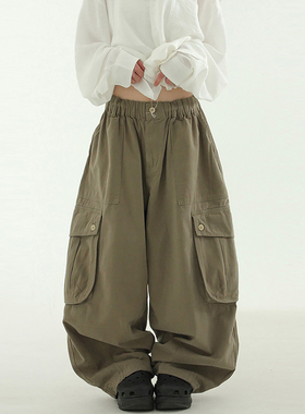 韩代25S/S cotton cargo balloon banding pants (unisex)工装裤