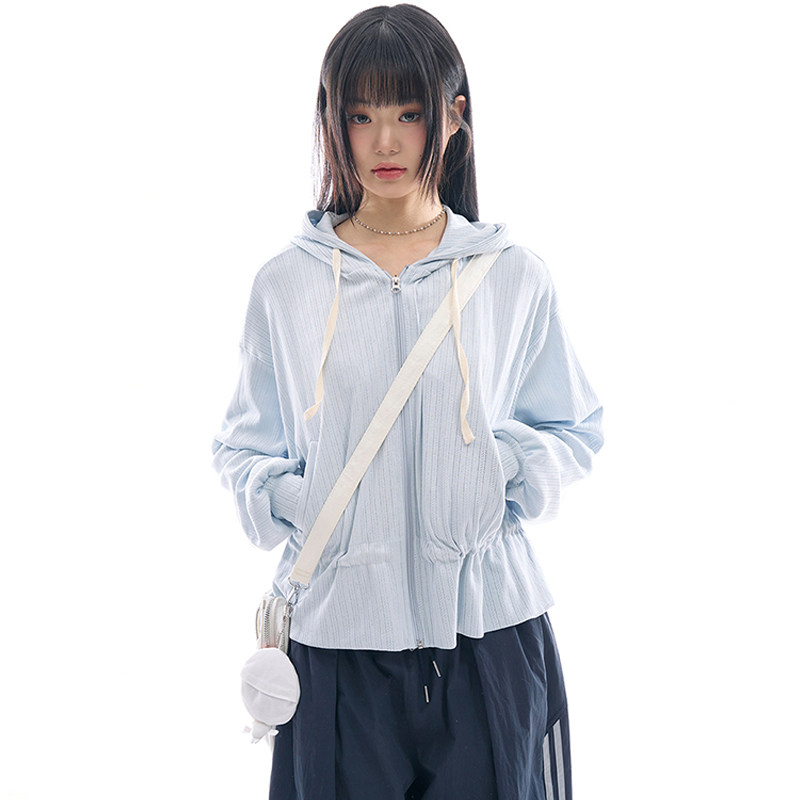 韩代Raucohouse Elaris punching hood zip-up 百搭拉链卫衣帽衫