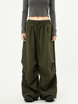 Raucohouse韩代抽绳休闲长裤