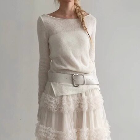 adelioboucleboatneckknit