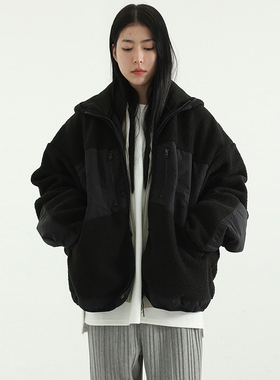 韩国代购 dumble pocket hood jumper (unisex) 摇粒绒夹克外套女