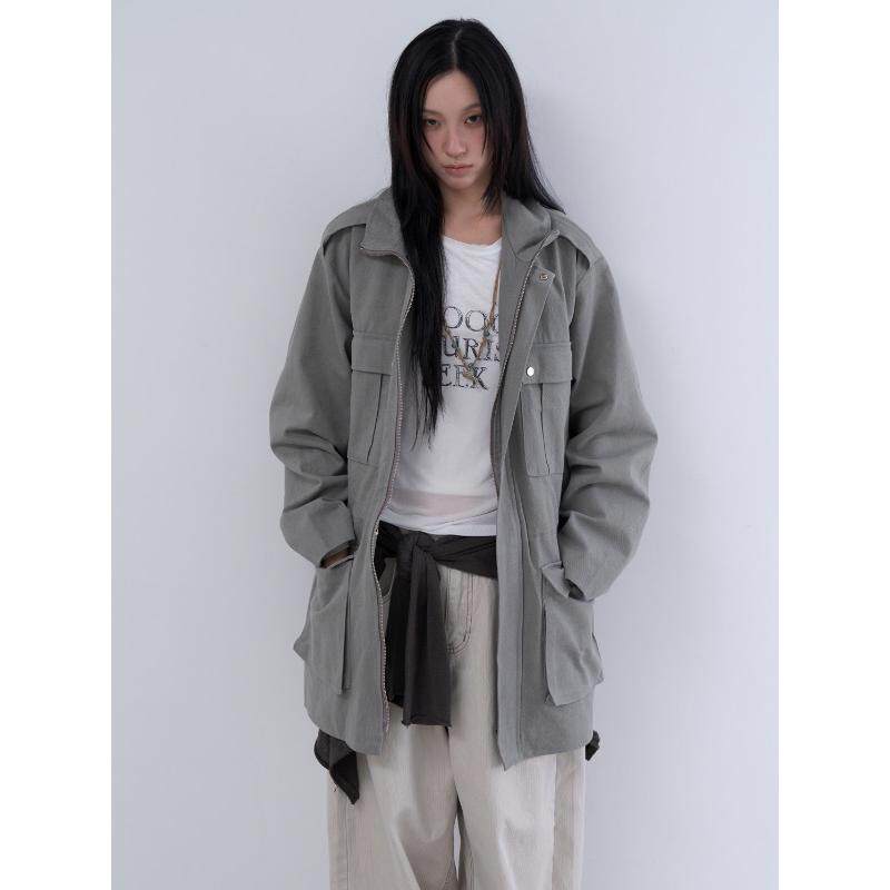 lowear韩代口袋工装夹克外套
