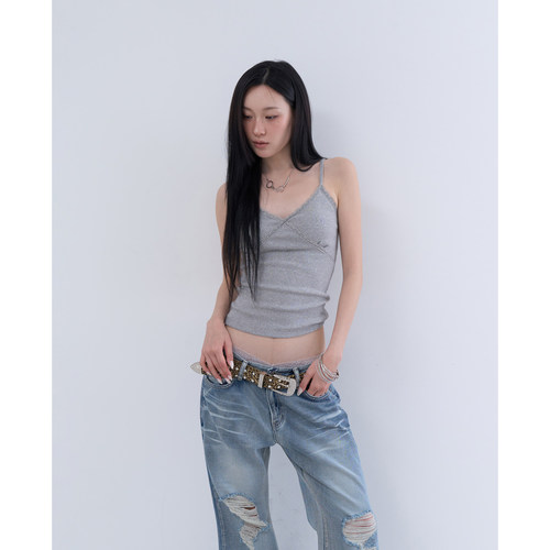 lowear韩代蕾丝打底吊带背心