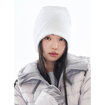 韩代Raucohouse毛绒条纹帽子