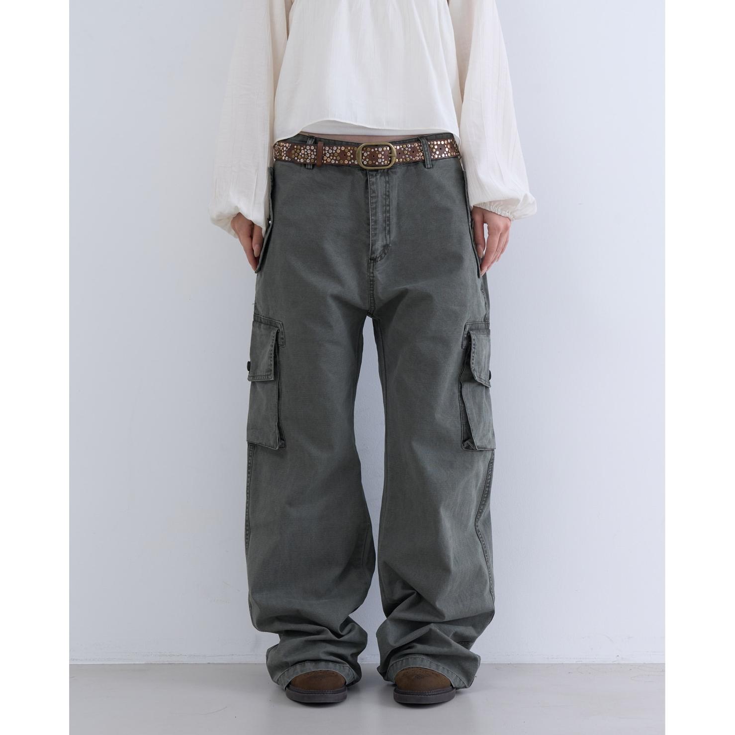lowear韩代口袋工装长裤